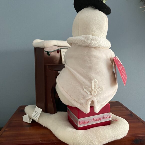 HALLMARK Jingle Pals Plush Piano Playing Singing Snowman Lights WORKS - Picture 3 of 9